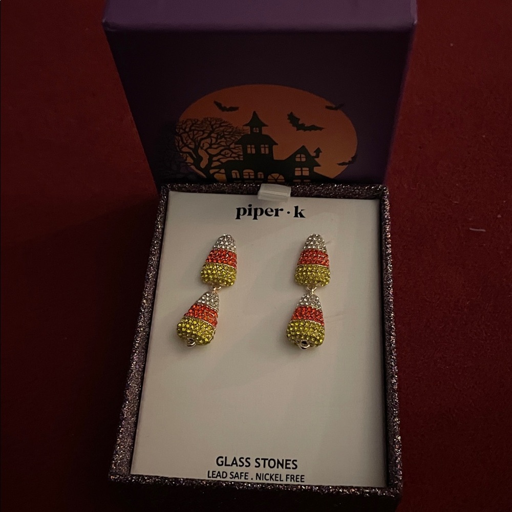 Piper K Candy Corn earrings